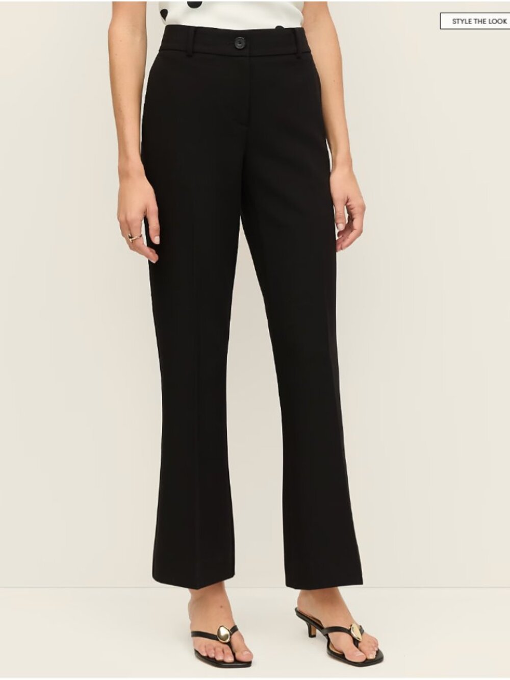 Ann Taylor Crop Trouser Jayne Black Pants